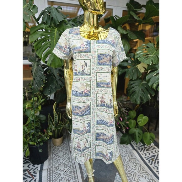 REYN SPOONER MELE KALIKIMAKA MUUMU ALOHA Christmas Holiday Shirt Dress XL 2005 - Picture 4 of 6